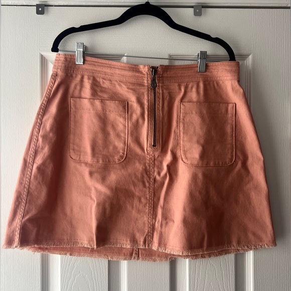 Madewell Denim Pink Mini Skirt - Picture 1 of 3